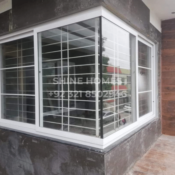 L Shape UPVC Window